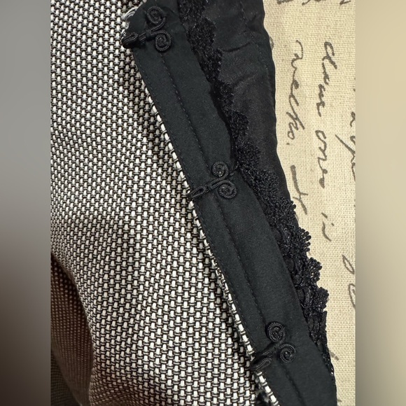 Magaschoni textured short jacket blazer Women’s size 10 Gray Black - Picture 3 of 10